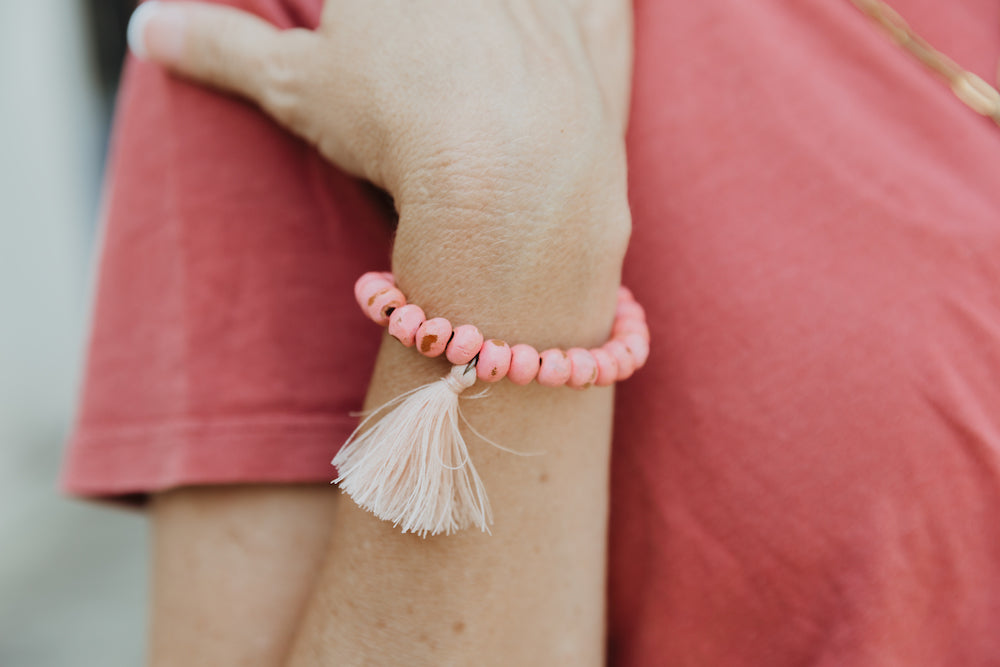 clay-stackable-tassel-bracelet