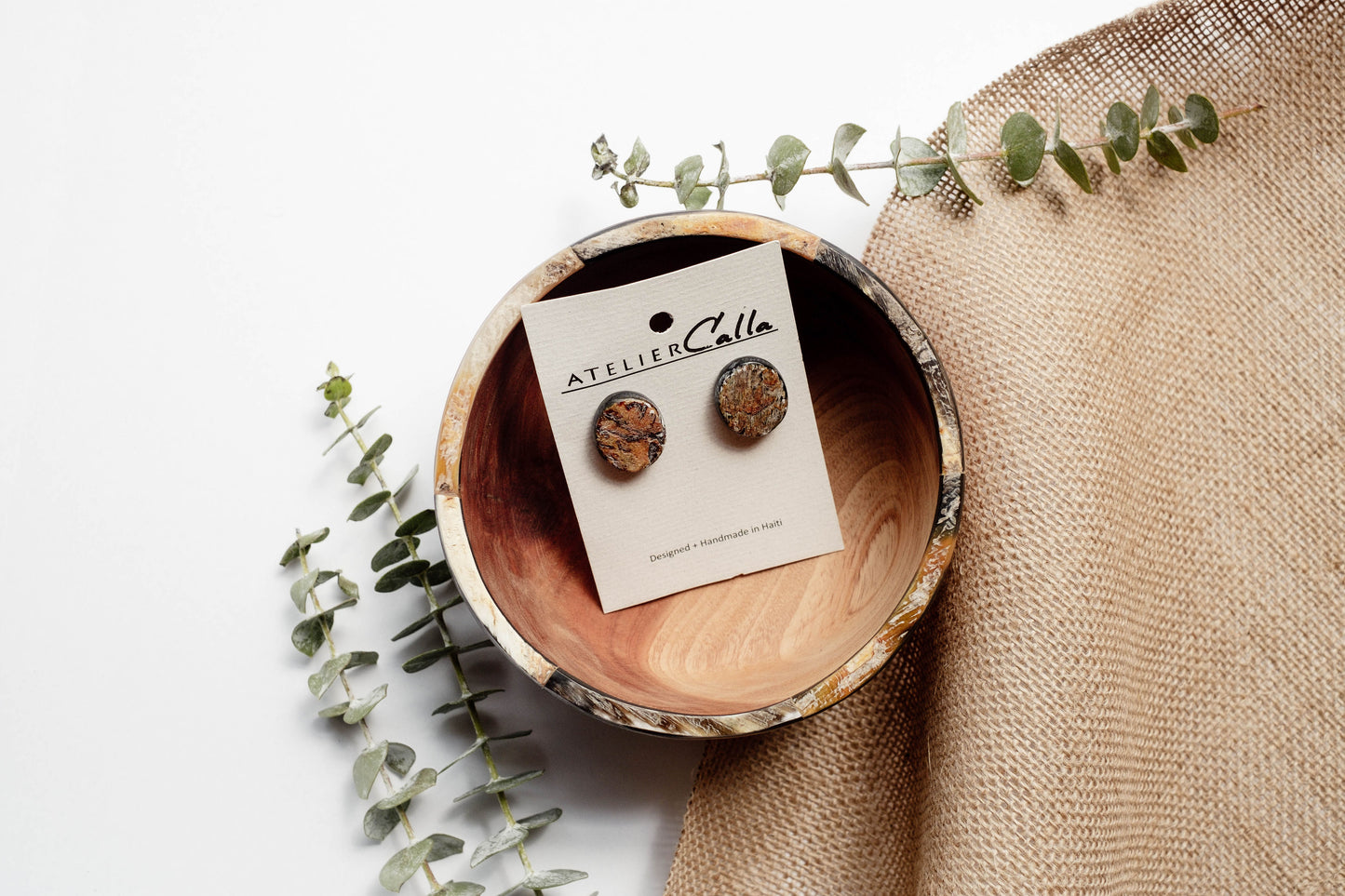 Minimalist Horn Stud Earrings