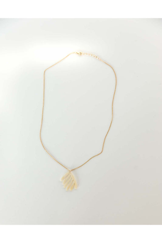 Coral Necklace in Bone