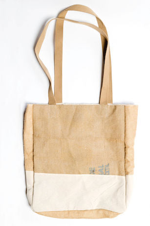 Burlap Market Tote