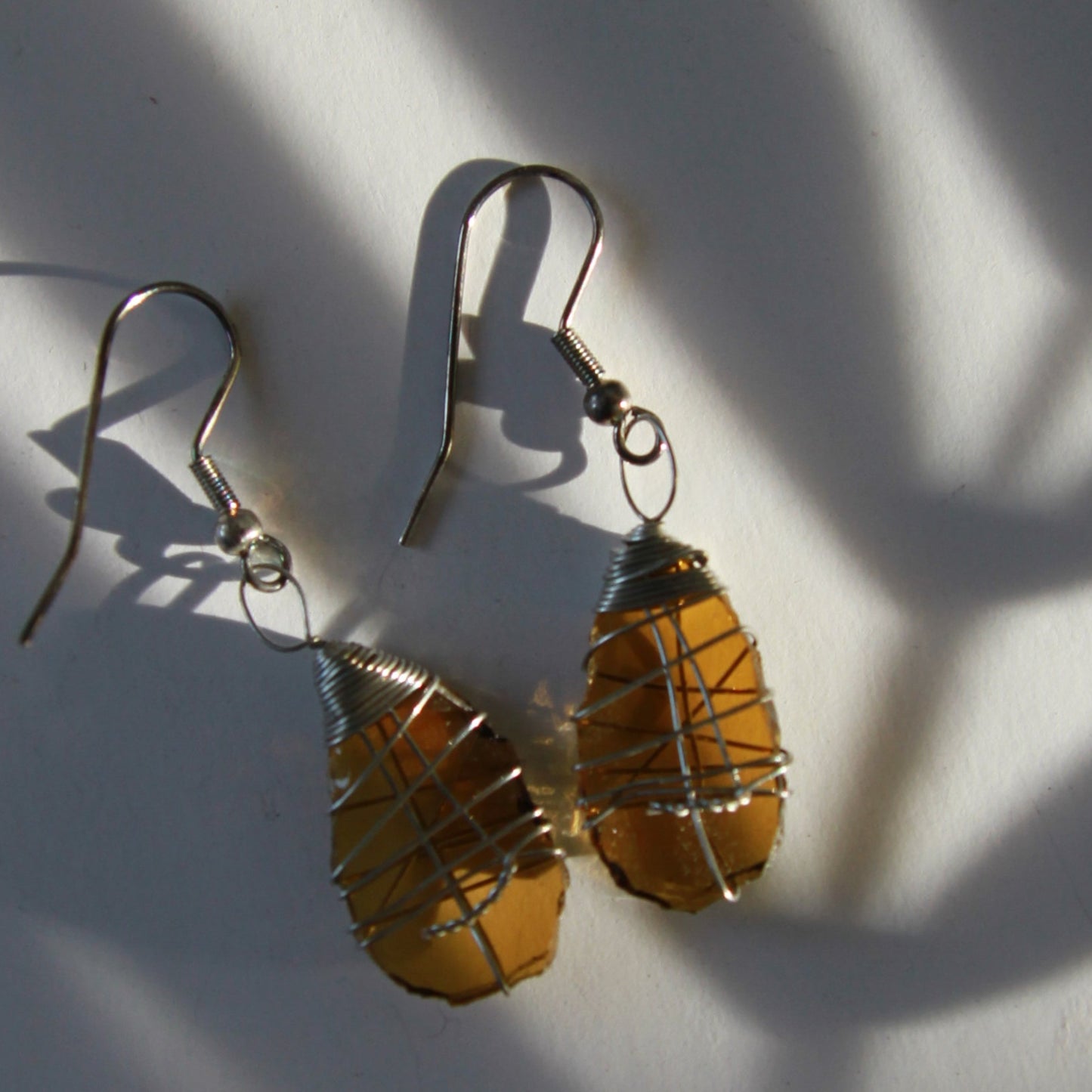 Tumbled Glass Earring