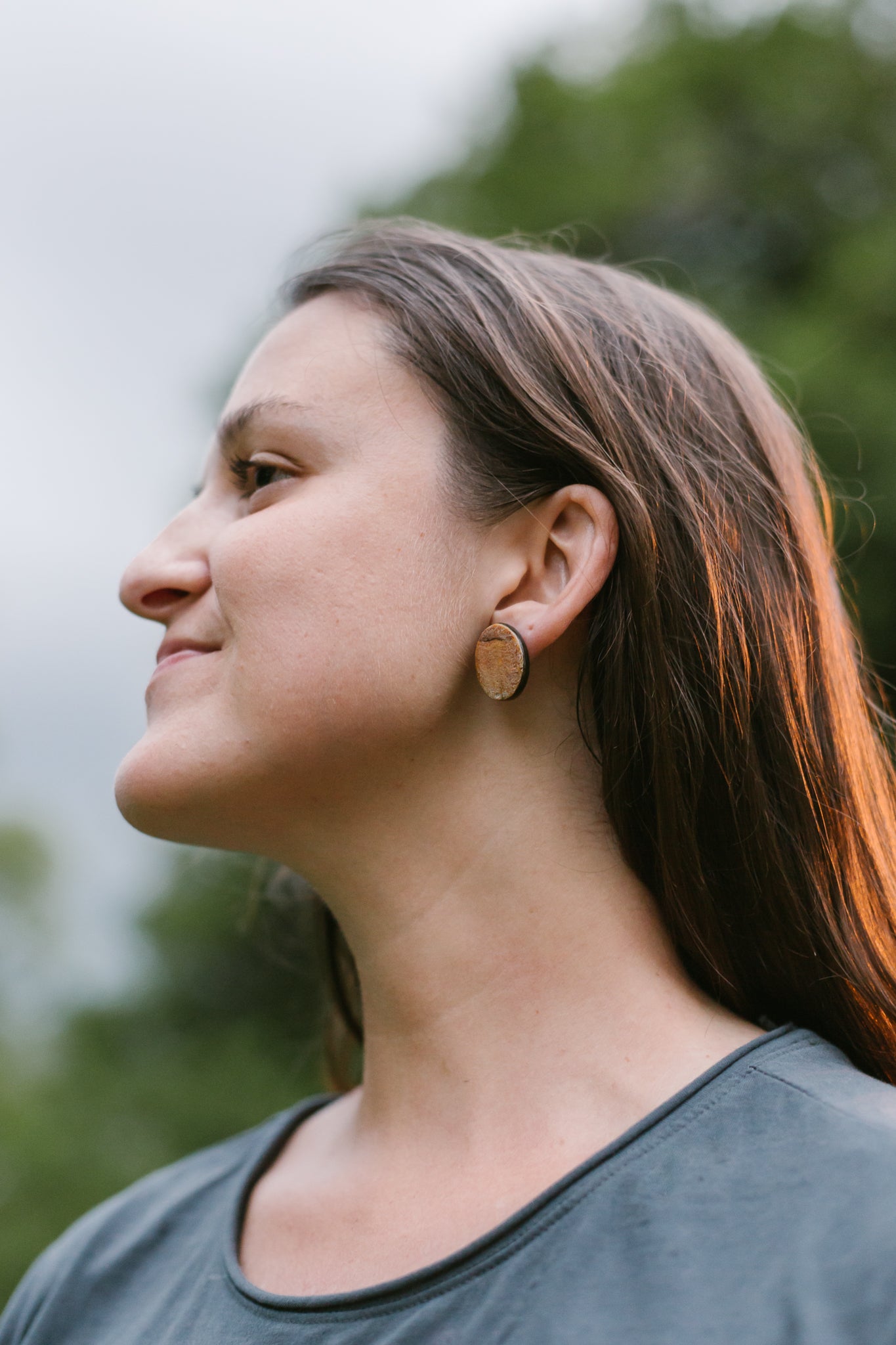 Minimalist Horn Stud Earrings